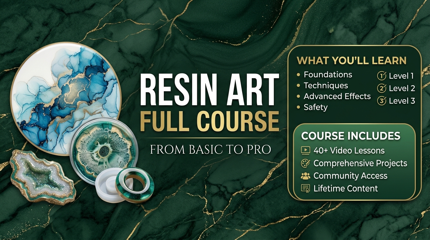 Resin Art Course – From Basic to PRO